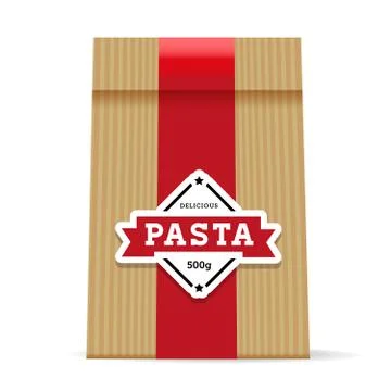 Pasta vintage packaging Illustrazione stock