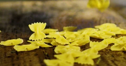 Pasta Waterfall Stock Footage 79448256