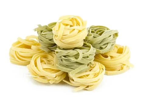 Pasta on white background Stock Photos