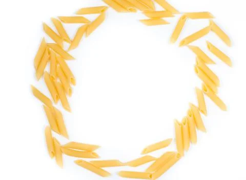 Pasta on a white background Stock Photos