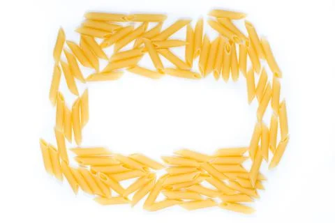 Pasta on a white background Stock Photos