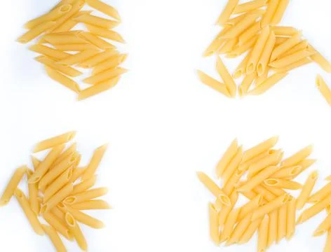 Pasta on a white background Stock Photos