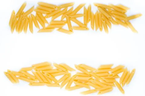 Pasta on a white background Stock Photos
