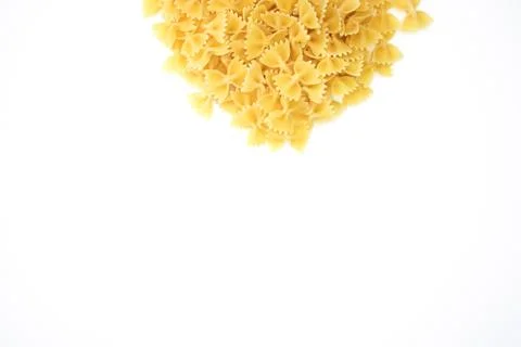 Pasta on white background Stock Photos