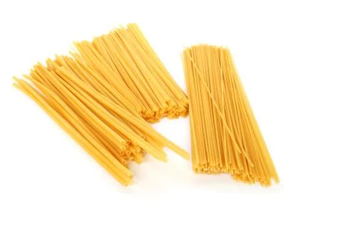 Pasta on white Stock Photos