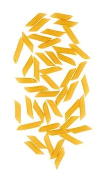 Pasta on white Stock Photos