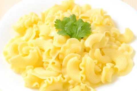 Pasta on the white plate Stock Photos