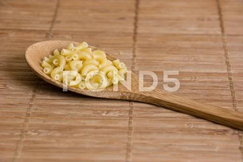 Pasta On Wooden Spoon