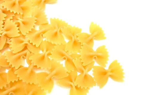 Paste in the form of bows on a white isolated background Stock Photos