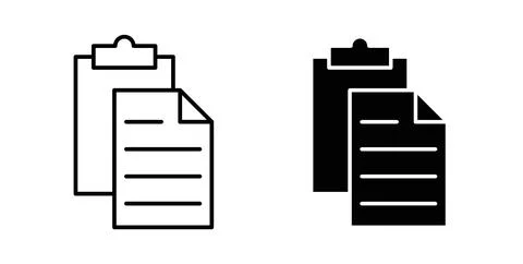 Paste icon Illustration designs pack for Web Stock Illustration