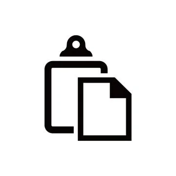 Paste icon stock vector illustration flat design Stock Illustration