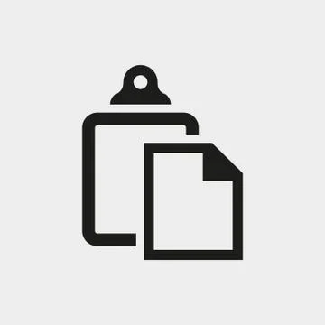 Paste icon stock vector illustration flat design Stock Illustration