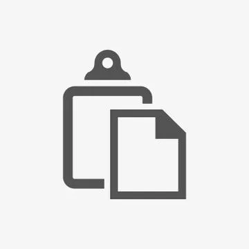 Paste icon stock vector illustration flat design Stock Illustration