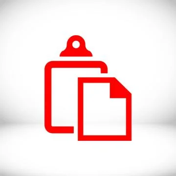 Paste icon stock vector illustration flat design Stock Illustration