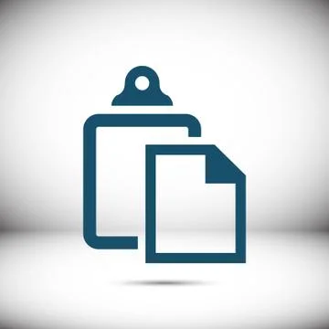 Paste icon stock vector illustration flat design Stock Illustration