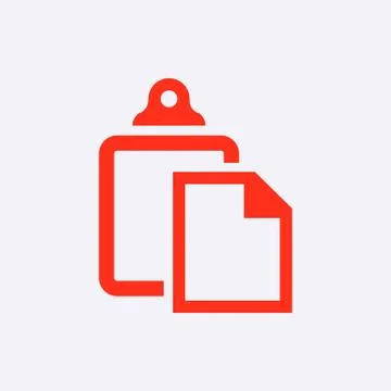 Paste icon stock vector illustration flat design Stock Illustration