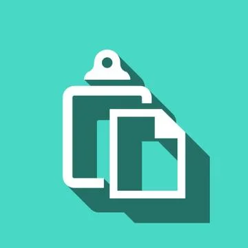Paste icon stock vector illustration flat design Stock Illustration