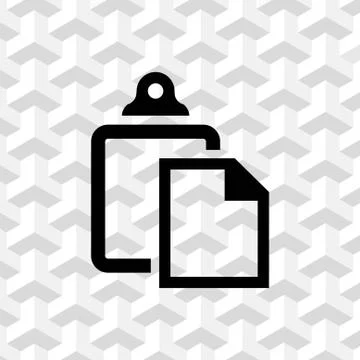 Paste icon stock vector illustration flat design Stock Illustration