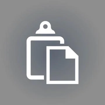 Paste icon stock vector illustration flat design Stock Illustration