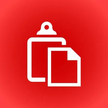 Paste icon stock vector illustration flat design Stock Illustration