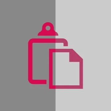 Paste icon stock vector illustration flat design Stock Illustration