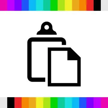 Paste icon stock vector illustration flat design Stockillustratie