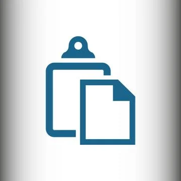 Paste icon stock vector illustration flat design Stock Illustration