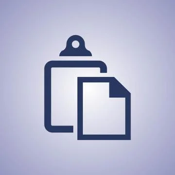 Paste icon stock vector illustration flat design Stock Illustration