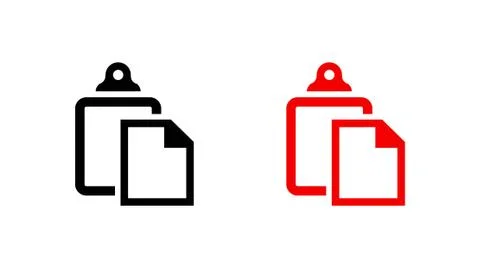 Paste icon stock vector illustration flat design Stock Illustration