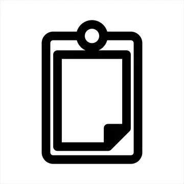 Paste line icon vector illustration isolated on white background イラスト素材