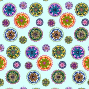 Paste Mandala Illustration Surface Pattern Design Stock Illustration