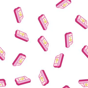 Paste peanut package isometric icon seamless pattern Stock Illustration