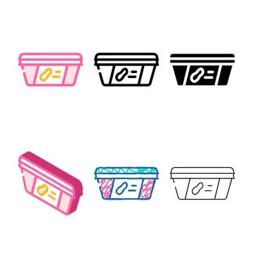 Paste peanut package types color icon vector Stock Illustration