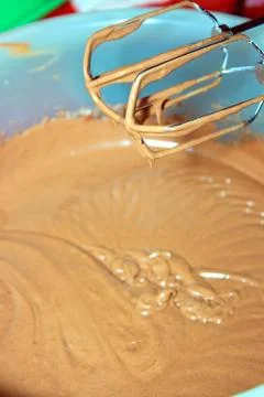 Paste on sponge-cake Stock Photos