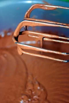 Paste on sponge-cake Stock Photos