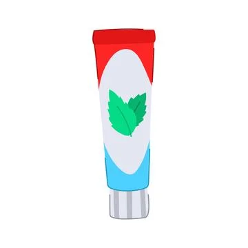 Paste toothpaste cartoon vector illustration 스톡 일러스트