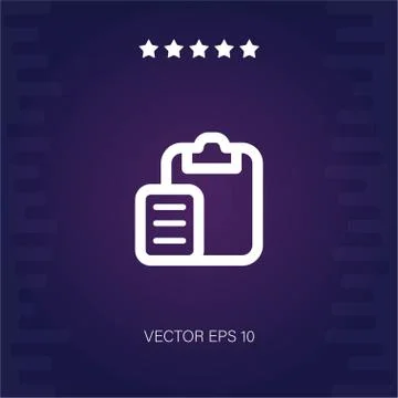 Paste vector icon Stock Illustration