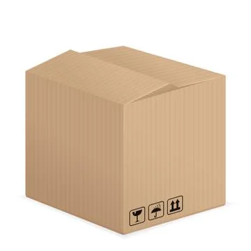Pasteboard box Stock Illustration