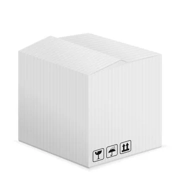 Pasteboard box Stock Illustration