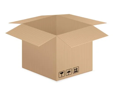 Pasteboard box Stock Illustration