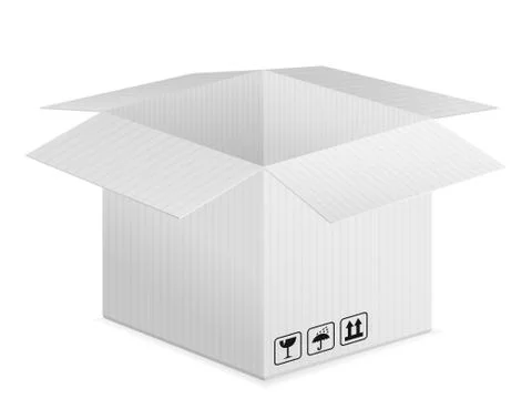 Pasteboard box Stock Illustration