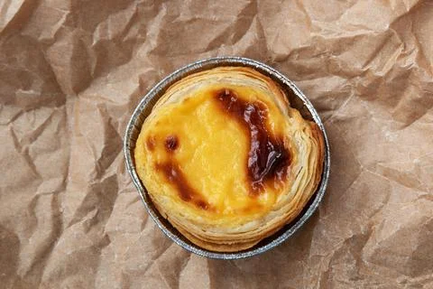 Pasteis de belem, typical pasteis de nata from portugal Stock Photos