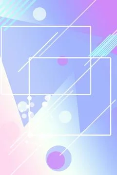 Pastel abstract background with overlapping geometric frames, diagonal line.. Stock-Illustration