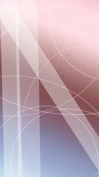 Pastel abstract background with polygon facets and thin orbit-line curves i.. Stock Illustration