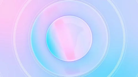 Pastel abstract circle background pink gradients, rings, glossy forms. beauty , Stock Footage 340414115