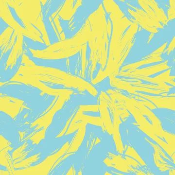 Pastel Abstract Floral Seamless Pattern Design Stock Illustration