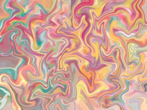 Pastel abstract fluid pattern background , greeting card or fabric Stock Illustration