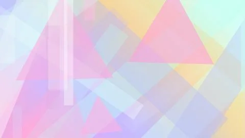 Pastel abstract geometric bars float over overlapping triangles in a calm, .. Stock Illustration