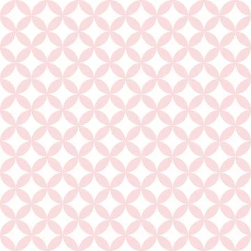 Pastel abstract geometric circle repeat pattern, vector Stock Illustration