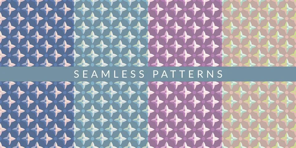 Pastel Abstract Geometric Pattern Vector Illustration Background Art Illustrazione stock